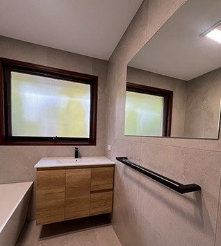 Ringwood bathroom after renovation by Reno Trades
